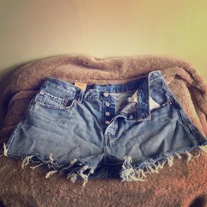 COPY - Levi Distressed Denim Shorts